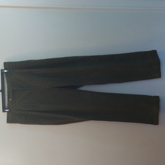 Austin Reed Olive Green Pebbled Cotton Pants 36 - 30.5 - Picture 14 of 16